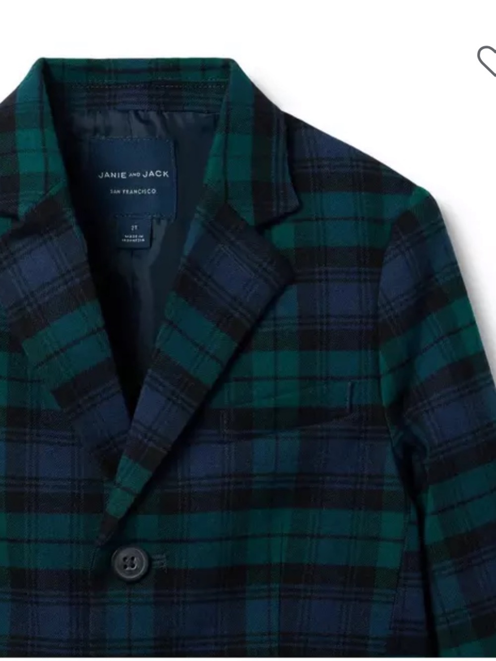 Janie and Jack: The Tartan Blazer